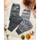 TOP شلوار بافت بافتنی طرح برجسته نخ اکریلیک قد ۹۵ تا ۱۰۰ فری سایز ۳۶ تا ۵۰ تن شیک