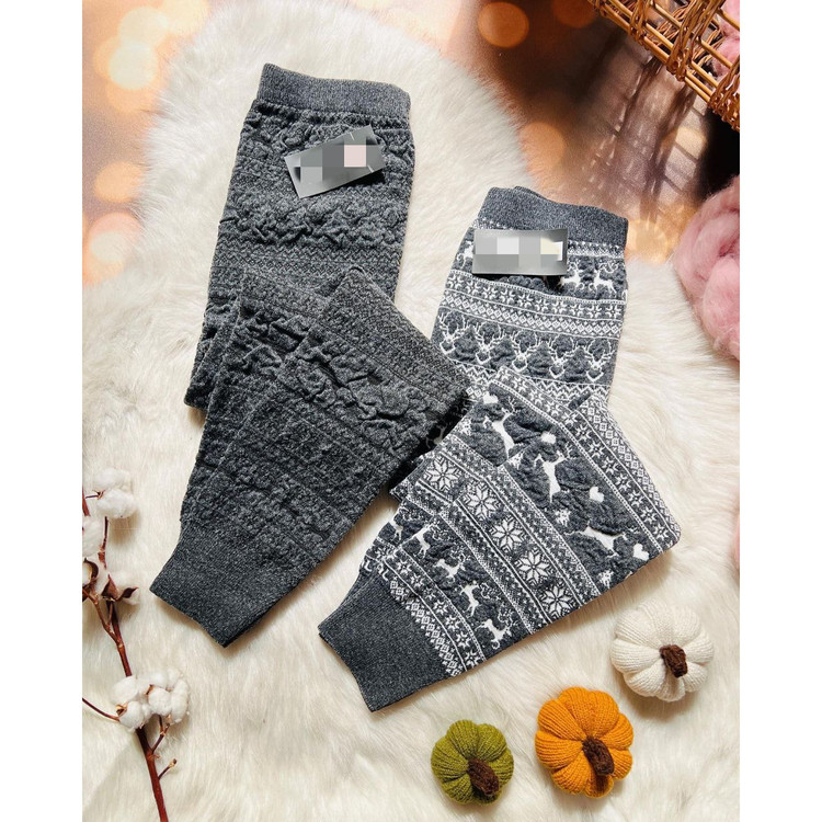 TOP شلوار بافت بافتنی طرح برجسته نخ اکریلیک قد ۹۵ تا ۱۰۰ فری سایز ۳۶ تا ۵۰ تن شیک