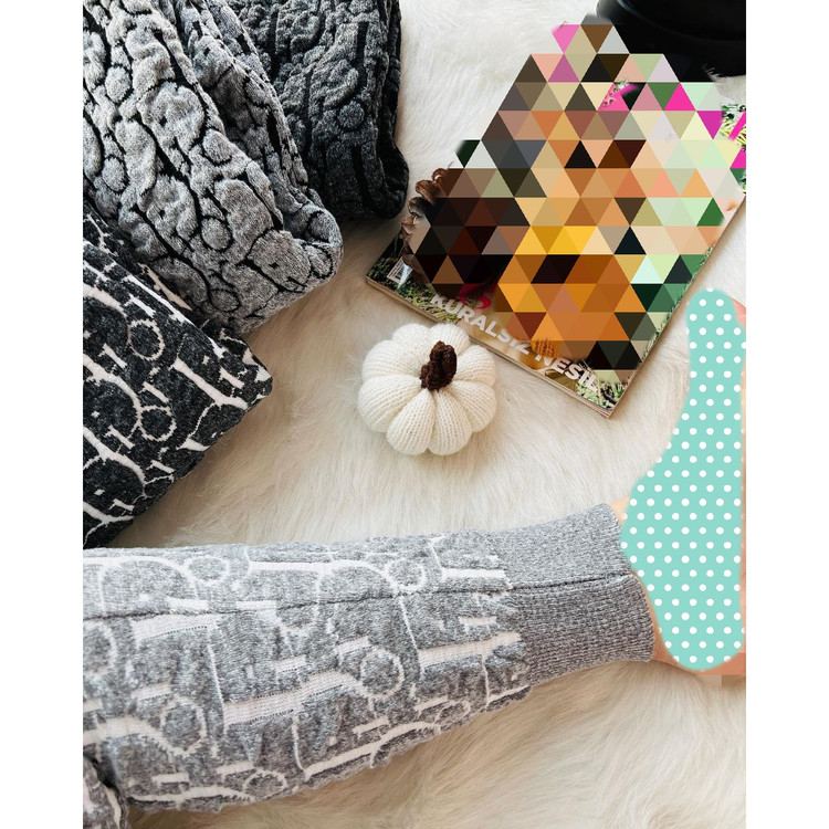 TOP شلوار بافت بافتنی طرح برجسته نخ اکریلیک قد ۹۵ تا ۱۰۰ فری سایز ۳۶ تا ۵۰ تن شیک