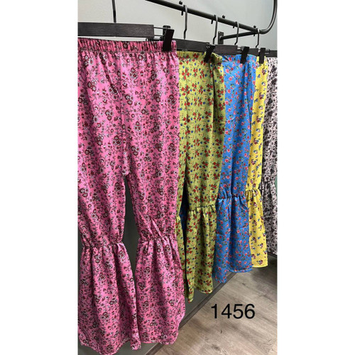 1456 شلوار چیندار کرپ حریر فری سایز ۳۶ تا ۴۲ تن شیک