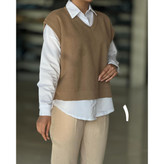 02106 ژیله تک بافت آکریلیک قد ۶۰ و شومیز سفید تک فری سایز ۳۶ تا ۴۴ تن شیک