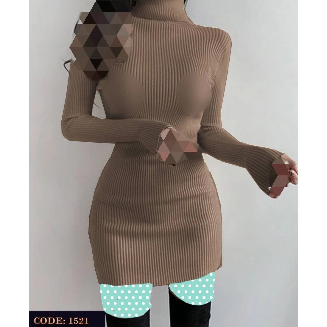 1521 تونیک پیراهن فانریپ کبریتی قد ۹۰ فری سایز ۳۶ تا ۴۲ تن شیک