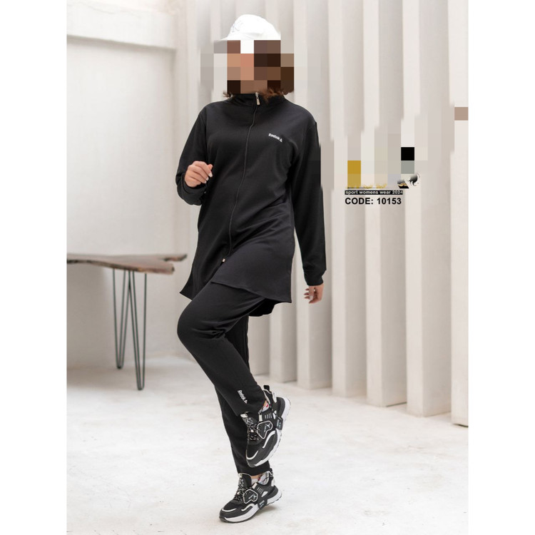 101531 ست مانتو و شلوار ورزشی پیاده روی و کوهنوردی سوپر غواصی در ۲ سایزبندی تن شیک