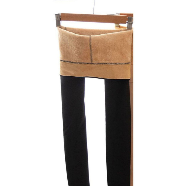 جوراب شلواری ساپورت داخل شنل عالی فاق بلند ترکیبی مشکی و کرم بیگسایز بزرگ فری ۳۶ تا ۵۰ تن شیک