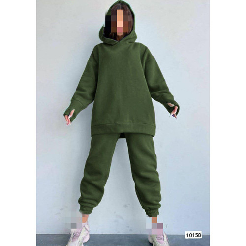 10158 ست هودی شلوار کرکی فری سایز ۳۶ تا ۴۴ تن شیک