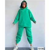 10158 ست هودی شلوار کرکی فری سایز ۳۶ تا ۴۴ تن شیک