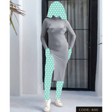 400 پیراهن ماکسی چاکدار بیسکوییتی مراکشی فری سایز 36 تا 44 تن شیک