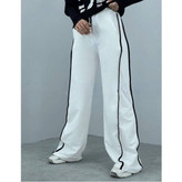 9132 شلوار بگ دمپا گشاد نوار دوزی گلکسی پنبه عالی قد 110 فری 36 تا 44 تن شیک