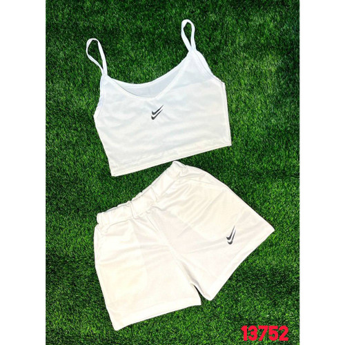 13752 ست تاپ و شورتک فلامنت فری سایز ۳۸ تا ۴۲ تن شیک