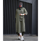 02108 ست پیراهن بلند ساحلی کفتان و کیف مخمل کبریتی فری سایز ۳۶ تا ۴۴ تن شیک