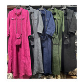 02108 ست پیراهن بلند ساحلی کفتان و کیف مخمل کبریتی فری سایز ۳۶ تا ۴۴ تن شیک