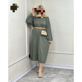 AM پیراهن ماکسی ساحلی کفتان بافت بلند قد ۱۲۵ فری سایز ۳۶ تا ۴۸ تن شیک