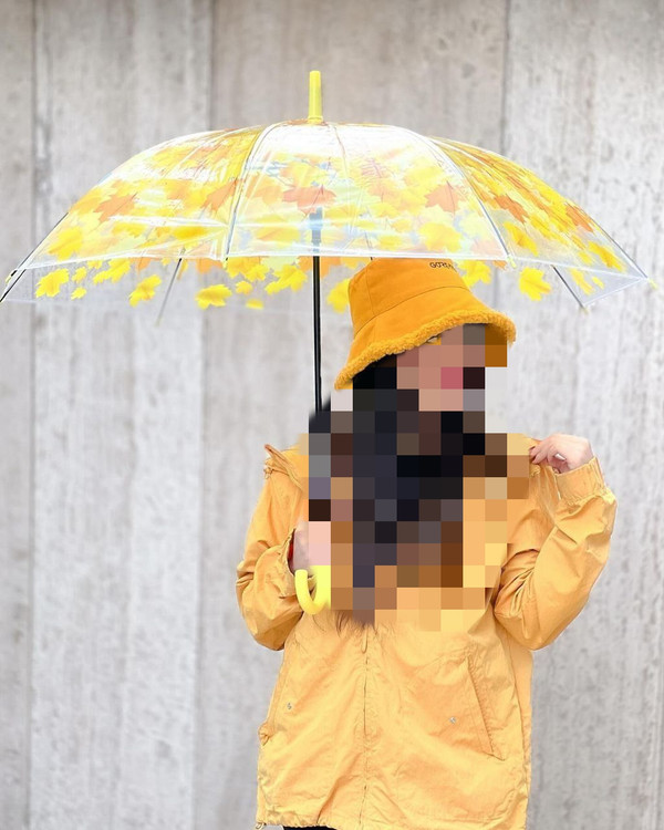 چتر جذاب شفاف ساده ،شفاف طرحدار ، طرح رنگین کمان ، مشکی ساده تاشو ۸ فنره تن شیک