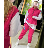 02112 ست سه تیکه وِست و هودی و شلوار دورس ۳ نخ ضخیم داخل کرکی گِرَم بالا فری سایز ۳۶ تا ۴۴ برای ۴۶ حذب تن شیک