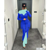 1428 پیراهن ماکسی یقه خشتی جلو زیپدار فانریپ کبریتی فری سایز 38 تا 44 تن شیک