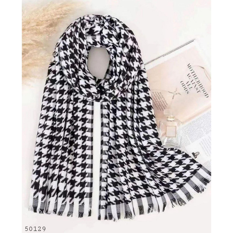 50129 شال آکرولیک بافت پیجازی قواره 70 در 190 نرم و لطیف تن شیک