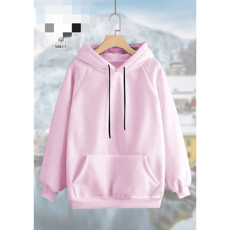 50611 هودی تک کلاهدار دورس داخل کرکی عالی گرم و لطیف فری ۳۶ تا ۴۴ تن شیک