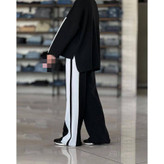 02117 ست بافت وسط خط نرم و لطیف فری سایز ۳۶ تا ۴۸ تن شیک