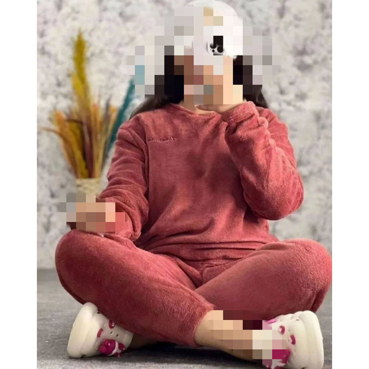 TOP ست بلوز و شلوار کمر کشی جنس تدی فری سایز ۳۶ تا ۴۴ تن شیک