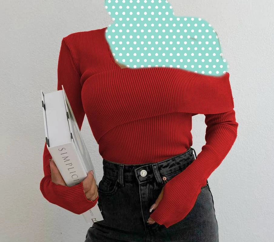 1522 بلوز والان دار یقه برگردون فانریپ کبریتی بسایز ۳۶ تا ۴۴ تن شیک