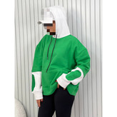 AM هودی جیبدار تیکه دوزی دورس تو کرکی ضخیم گِرَم بالا قد ۷۵ فری سایز ۳۶ تا ۴۴ تن شیک