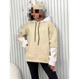 AM هودی جیبدار تیکه دوزی دورس تو کرکی ضخیم گِرَم بالا قد ۷۵ فری سایز ۳۶ تا ۴۴ تن شیک