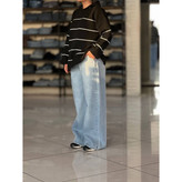 02119 بافت راه راه ریز کلاهدار بافت آکریل فری سایز ۳۶ تا ۴۸ تن شیک