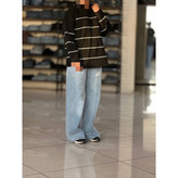 02119 بافت راه راه ریز کلاهدار بافت آکریل فری سایز ۳۶ تا ۴۸ تن شیک