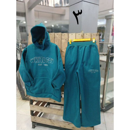 7056 ست هودی و شلوار دورس کرکی ضخیم فری سایز 36 تا 44 تن شیک