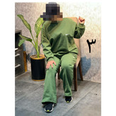 7058 ست دورس و شلوار کرکی ضخیم فری سایز 36 تا 44 تن شیک