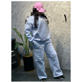 7058 ست دورس و شلوار کرکی ضخیم فری سایز 36 تا 44 تن شیک