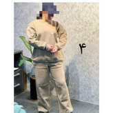 7058 ست دورس و شلوار کرکی ضخیم فری سایز 36 تا 44 تن شیک