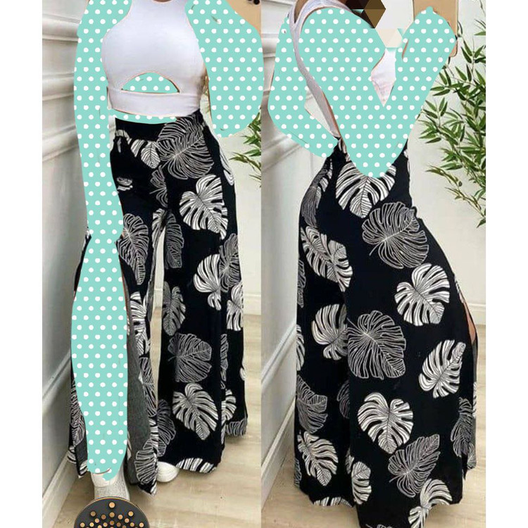 20881 ست تاپ و شلوار جلو چاک دار فلامنت نانو فری سایز ۳۶ تا ۴۲ تن شیک