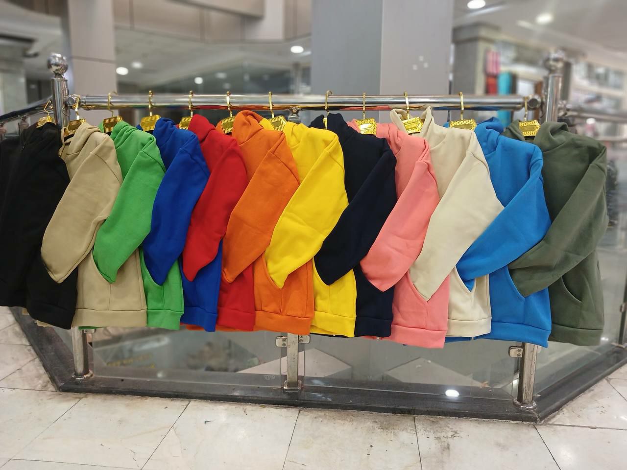 7050 سویشرت تک حوله ای گِرَم بالا قد 75 تن شیک