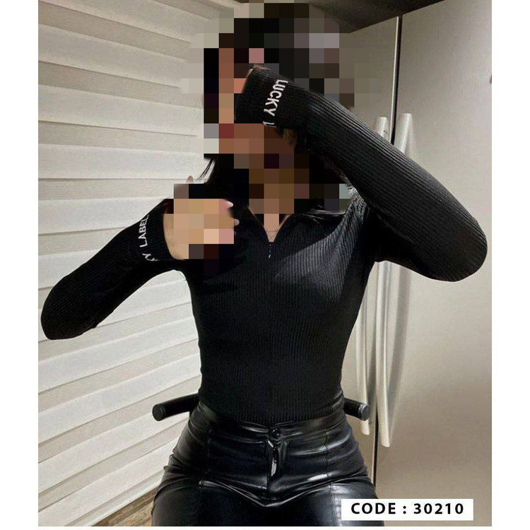 30210 بادی لوکی زیپدار زیپ مخفی فانریپ فری سایز ۳۶ تا ۴۲ تن شیک