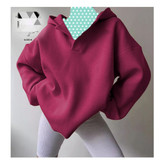 60804 هودی یقه بلیطی دورس کرکی فری سایز 36 تا 44 تن شیک