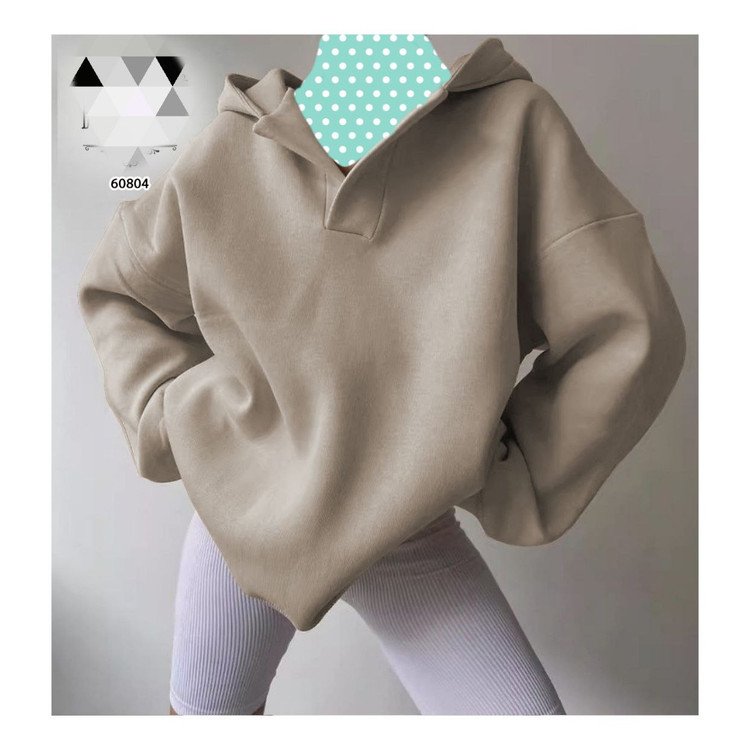 60804 هودی یقه بلیطی دورس کرکی فری سایز 36 تا 44 تن شیک