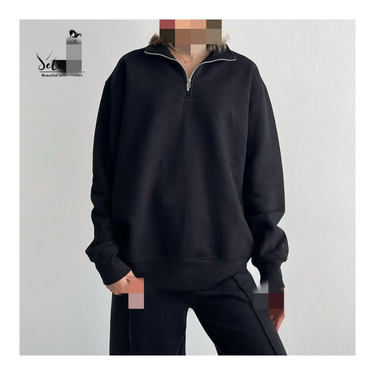 60896 هودی نیم زیپ پلار قد 73 دورس کرکی 36 تا 44 تن شیک