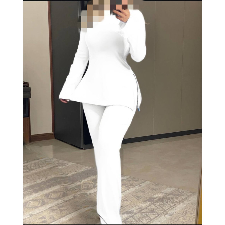 423 تیشرت یقه اسکی و شلوار بوتکات فانریپ پنبه کبریتی فری سایز 36 تا 42 تن شیک