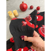 02125 بافت بافتنی آکرلیک طرح انار یلدایی قد ۷۰ فریسایز ۳۶ تا ۴۴ تن شیک