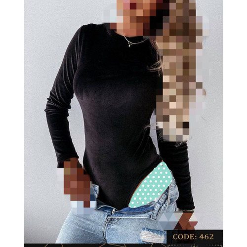 462 بادی مخمل کره ای فری سایز ۳۶ تا ۴۴ تن شیک