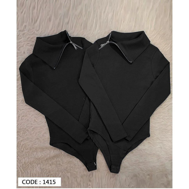 1415 بادی دو مدل یقه ،یقه اسکی و یقه کج فینگری شصتی فانریپ کبریتی فری سایز ۳۶ تا ۴۴ تن شیک