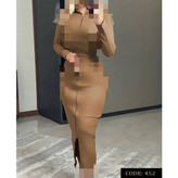 452 کراپ نیمتنه و دامن زیپدار فانریپ پنبه کبریتی فری سایز 36 تا 44 تن شیک