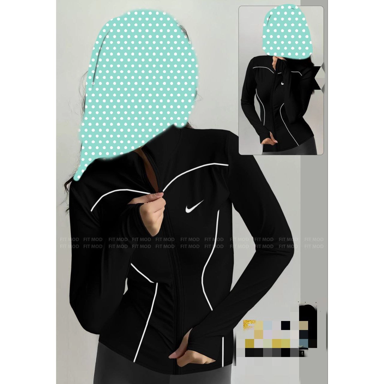 12076 سویشرت تک فینگردار مغزی دوزی غواصی عالی فری سایز 36 تا 42 تن شیک