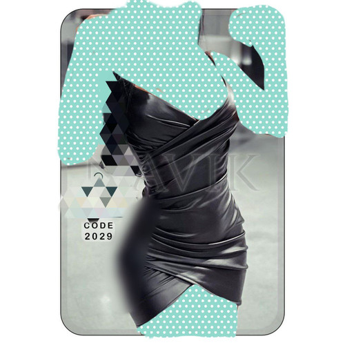 2029 تونیک چرمی کره ای کشی ناویک فری سایز ۳۸ تا ۴۴ تن شیک