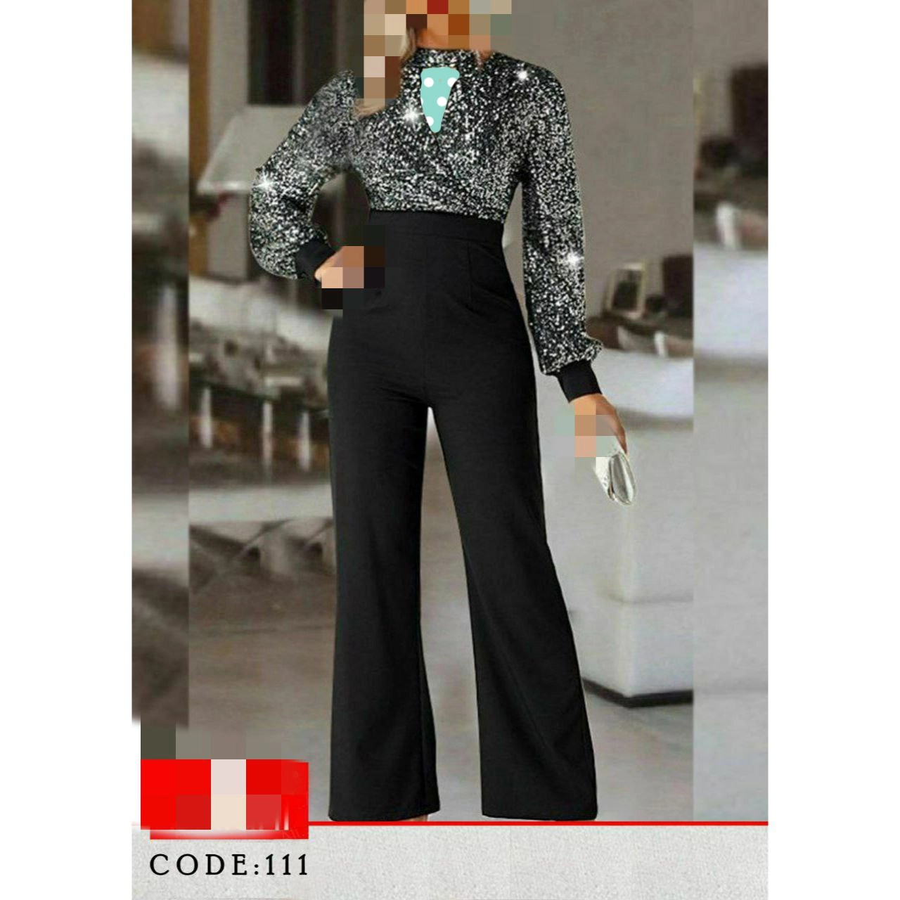 V111 سرهمی اورال اوورال پشت زیپ مخفی جنس لمه و گلاسکو فری سایز ۳۶ تا ۴۴ تن شیک