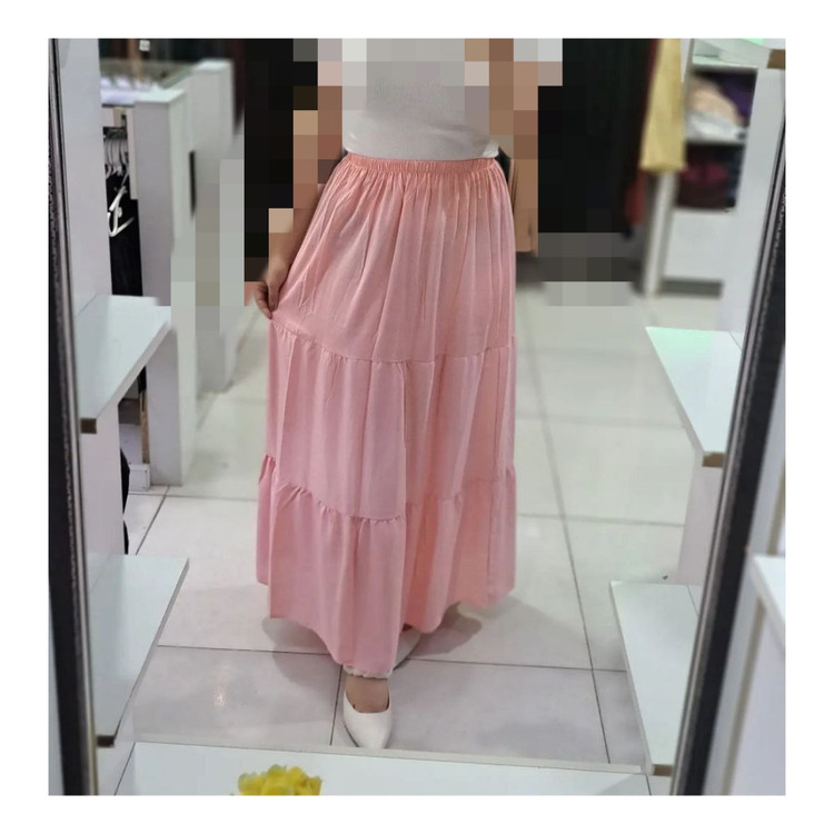 دامن نخی طبقه ای قواره دار حتی بارداری نخ صد در صد بدون مواد فری ۳۶ تا ۵۴ تن شیک