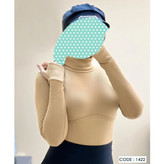 1422 بادی یقه اسکی فینگری فانریپ پنبه کبریتی نواردوزی فری سایز ۳۶ تا ۴۴ تن شیک