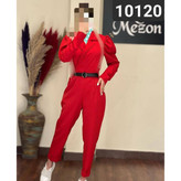 10120 سرهمی اورال اوورال یقه انگلیسی دوبل کرپ مازراتی عالی فری سایز ۳۶ تا ۴۰ تن شیک