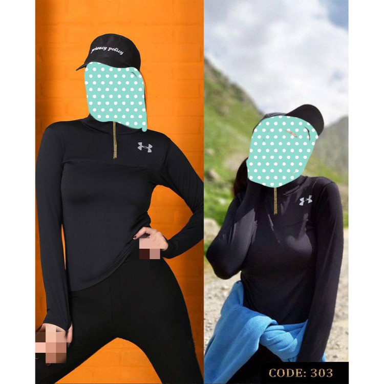 303 سویشرت نیمزیپ نیم زیپ فلامنت لطیف عالی فری سایز ۳۶ تا ۴۲ تن شیک